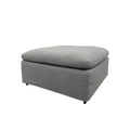 Harper Petite Grey Sectional 5 Seat Configuration Grey Wood Linen 5 Seat