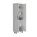 Napoles Multistorage Pantry Cabinet White Bathroom Modern Particle Board Particle Board
