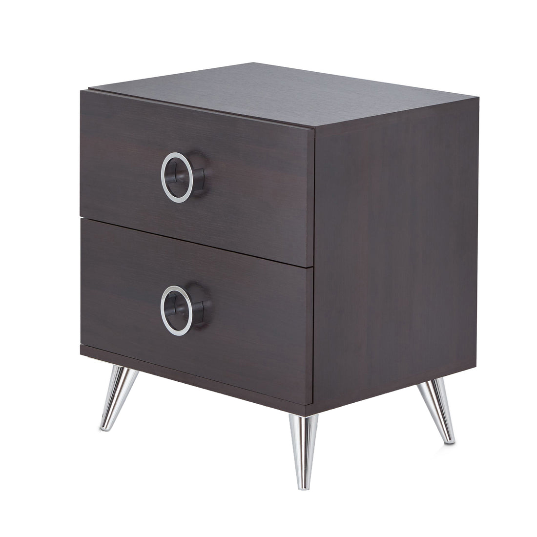 Espresso 2 Drawer Rectangular Accent Table Espresso Primary Living Space Contemporary Drawers Rectangular Wood