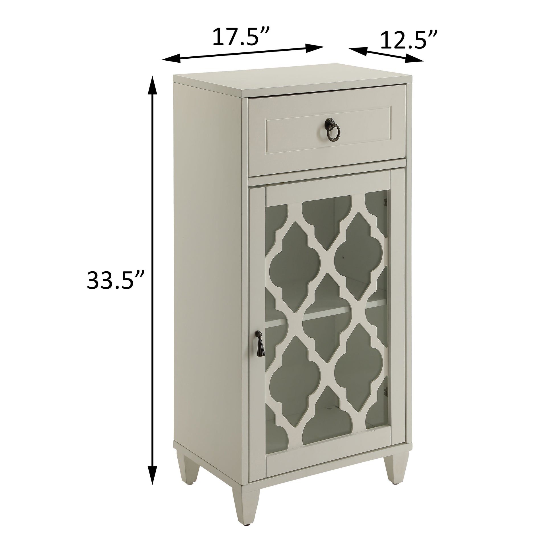 White Side Table With Drawer And Door White White Primary Living Space Drawers Rectangular Wood Glass