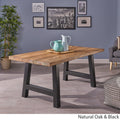 Lido Concrete Dining Table Oak Concrete