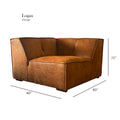 Logan Pet Friendly 6 Piece Sectional Brown Microsuede 5 Seat