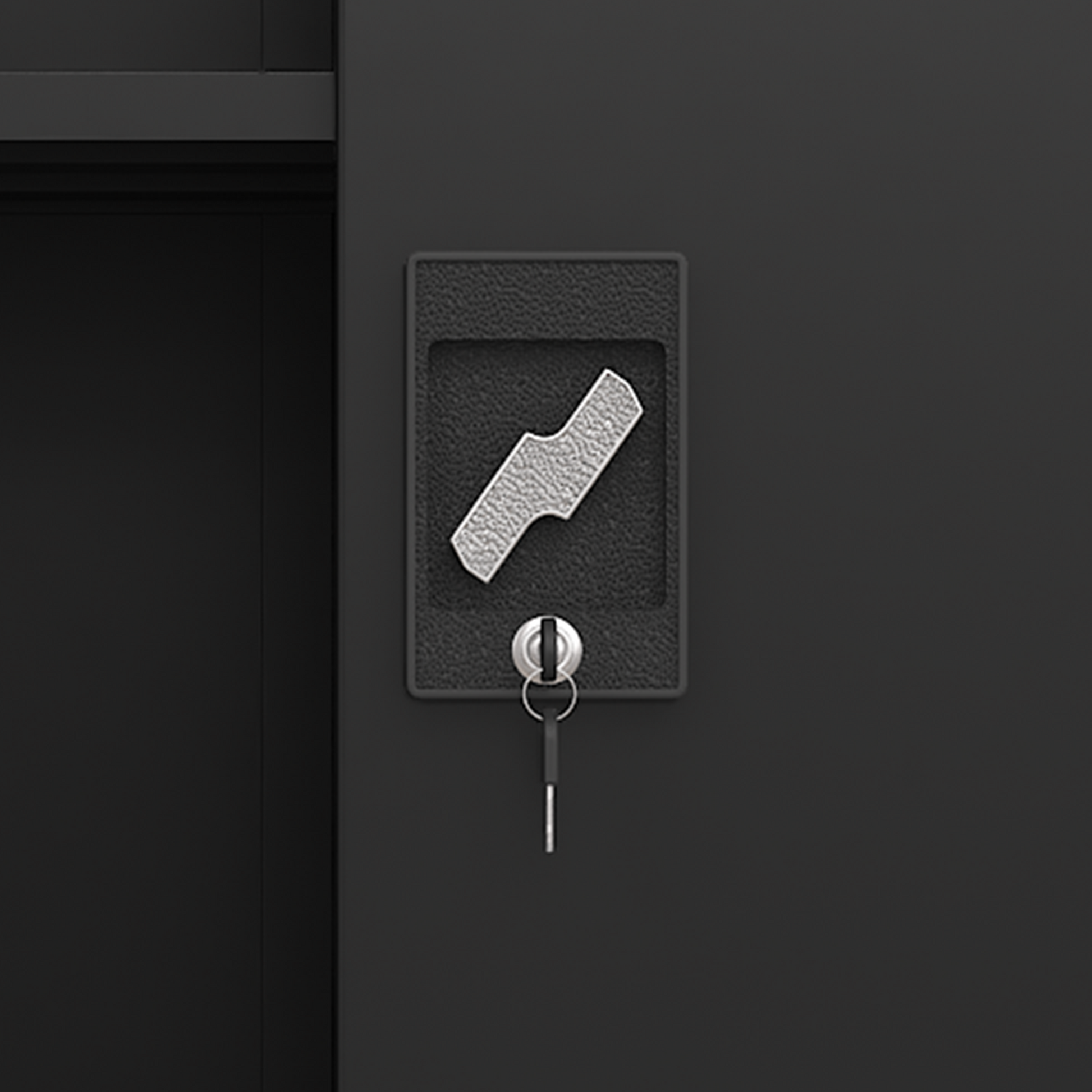 Upgraded Wide 39.37 Inch & Depth 19.69 Inch Metal Storage Cabinet 72 Inch Black Lockable Garage Cabinet With Wheels Heavy Duty Steel Cabinet With Doors & 4 Adjustable Shelves For Home, Office Black