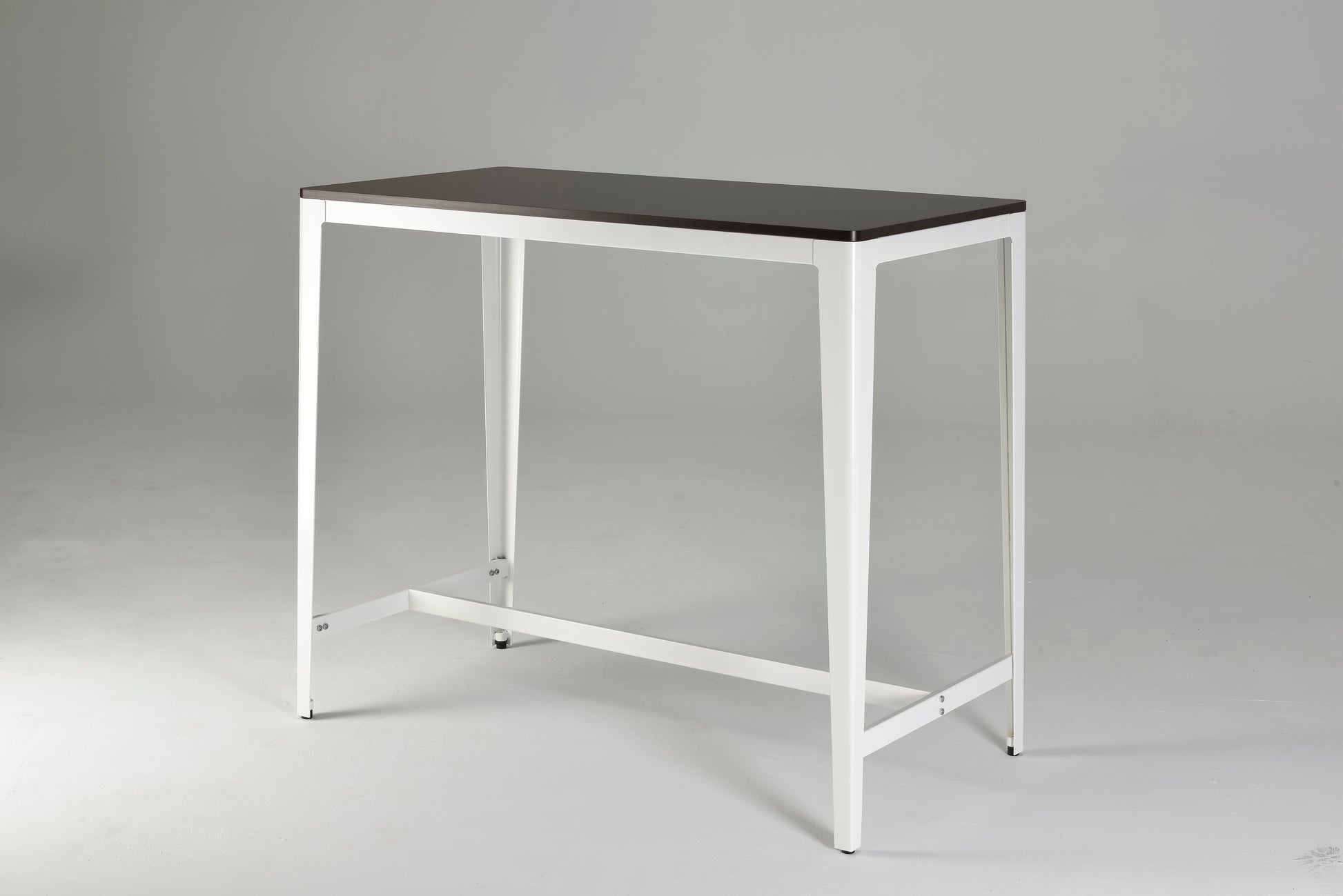 Farmhouse Style Minimalist Counter Height Table In Brown White Brown White Seats 4 Brown Kitchen Farmhouse,Industrial,Mid Century Modern,Minimalist,Transitional Rectangular Kitchen & Dining Tables Powder Coated Rectangular Metal & Wood Mdf Metal H Shape