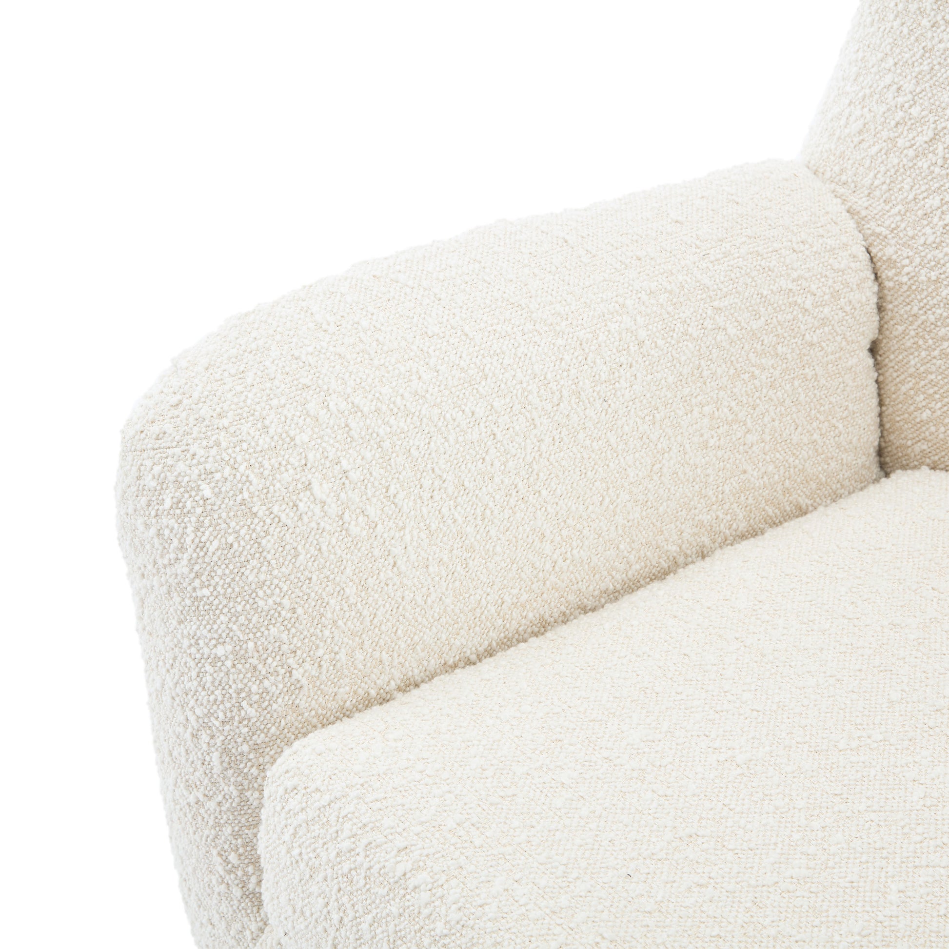 Arm Chair Almond Wood Primary Living Space Modern Foam Wood Fabric 1 Seat