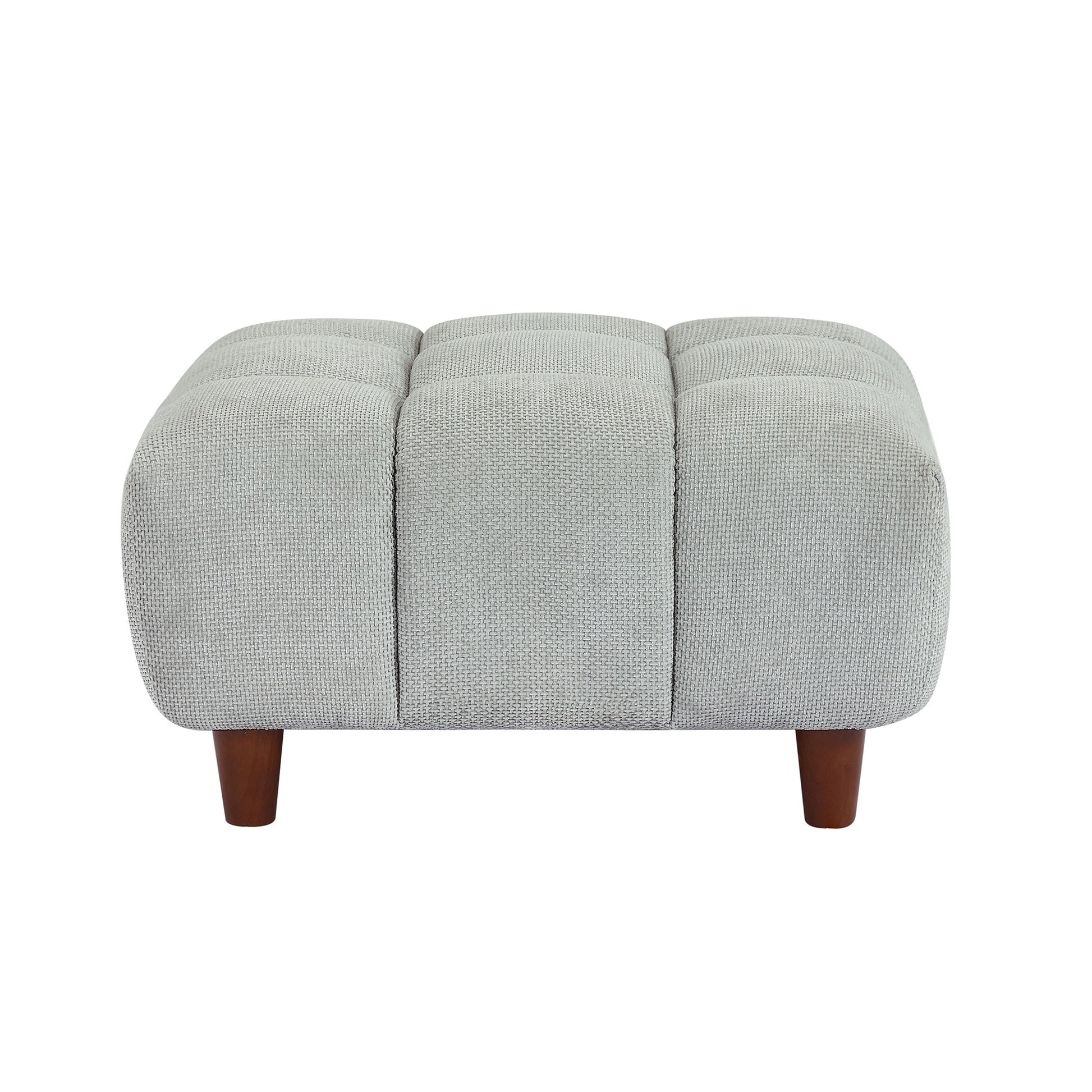 111.81 Inch Convertible Sectional Sofa Couch, L Shaped Sofa With Fabric Couch,Modern Design Cream Style Marshmallow Sofa For Living Room And Office,Grey Light Grey Wood Fabric 3 Seat