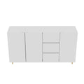 2402Rich Level Of Storage Space, Divided Display Storage One Of The Diversified Side Cabinets, Suitable For Dining Room, Living Room White White Mdf