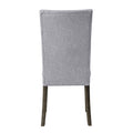 Grey And Grey Oak Side Chair With Button Tufted Set Of 2 Solid Grey Dining Room Foam Rectangular Side Chair Tufted Back Set Of 2 Linen