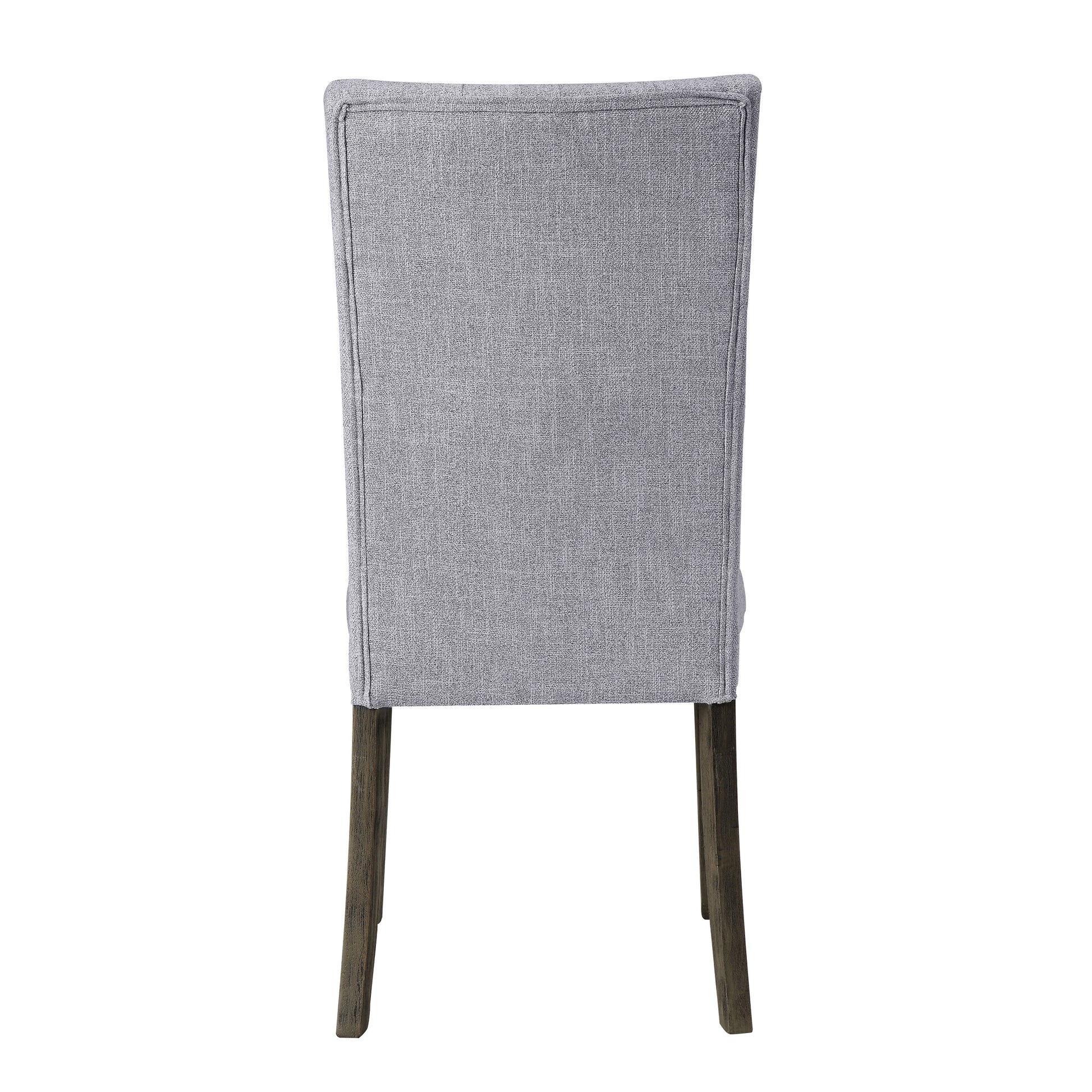 Grey And Grey Oak Side Chair With Button Tufted Set Of 2 Solid Grey Dining Room Foam Rectangular Side Chair Tufted Back Set Of 2 Linen