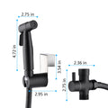 Bidet Sprayer For Toilet, Handheld Cloth Diaper Sprayer Matte Black Metal