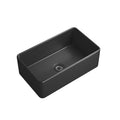 Matte Black Farmhouse Sink Deep Apron Sink Undermount Farmhouse Kitchen Sink Single Farm Sink Matte Black Ceramic