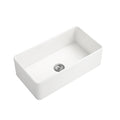 White Farmhouse Sink Deep Apron Sink Undermount Farmhouse Kitchen Sink Single Farm Sink White Ceramic