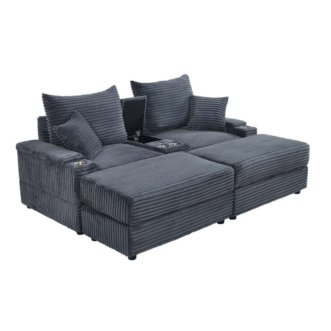 Seat Grey Grey Plywood 2 Seat