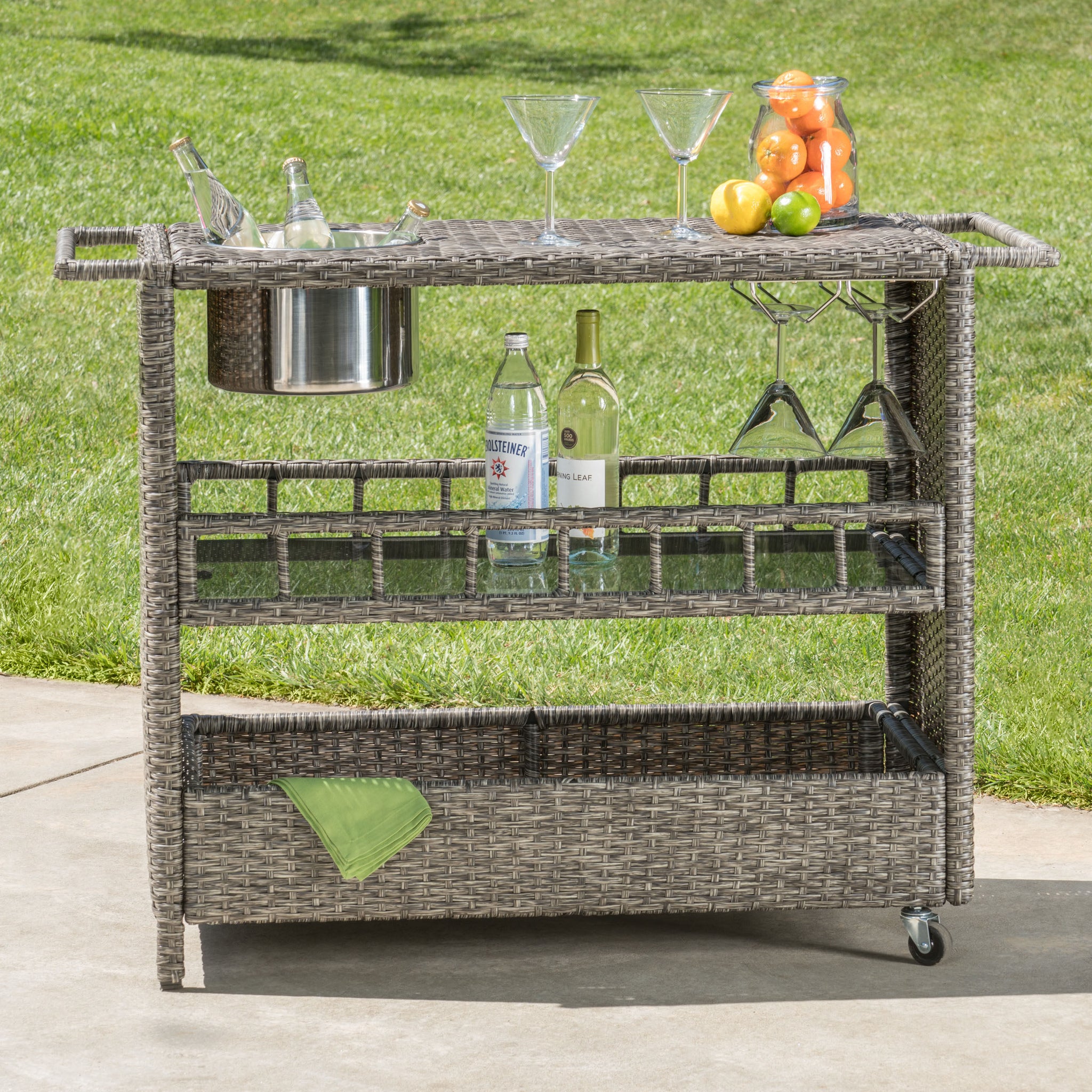 Puerta Wicker Barcart Black Wicker