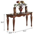 Cherry Sofa Table With Turned Fluted Legs Cherry Primary Living Space Traditional Cherry Rectangular Wood