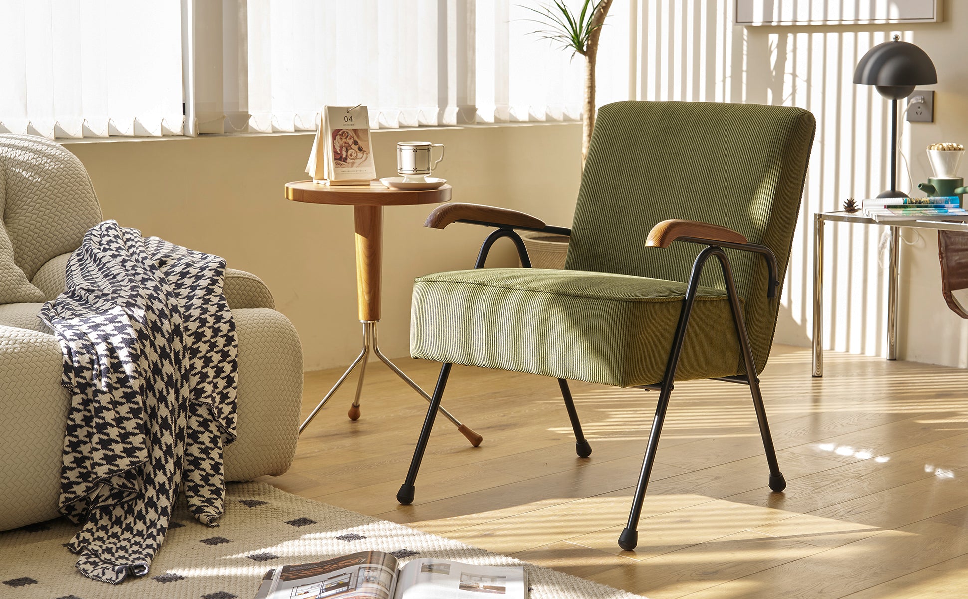 Pattern Colorful Fabric Armchair, Modern Accent Chair High Back, Living Room Chairs With Metal Legs And Soft Padded, Sofa Chairs For Home