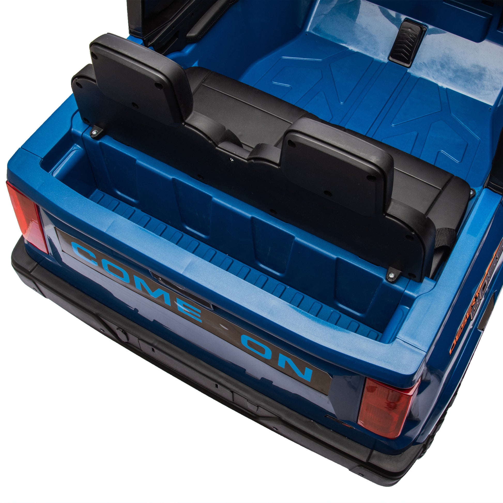 24V10A Two Seater Kids Ride On Electric Pickup, Kids Ride On Toy W Parents Remote Control,4Wd 800W Motors,Two Safety Belts,High Gate Safety Design,Usb,Bluetooth, Speed 2.49 3.73Mph For Kids Aged 3 .