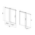 68 To 72 In. W X 76 In. H Sliding Frameless Soft Close Shower Door With Premium 3 8 Inch 10Mm Thick Tampered Glass In Brushed Nickel 22D01 72Bn Brushed Nickel Stainless Steel