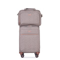 4 Piece Set 16 20 24 28 ,Softshell Suitcase Spinner Wheels Terylene Luggage Sets Carry On Suitcase Luggage Lightweight Durable Suitcase Khaki Khaki Polyester