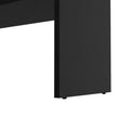 Vail Console Table In Melamine With Open Storage, Black Freestanding 1 2 Shelves Black Primary Living Space Modern Particle Board Melamine