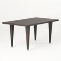 Dominica 35*59 Rect Table Pvc - Brown Multi Iron