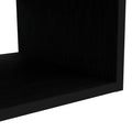 Yankton Floating Tv Stand With Spacious Shelves And Cable Management Black Primary Living Space 40 49 Inches Contemporary Pine Particle Board Engineered Wood