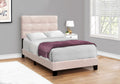 Bed, Twin Size, Upholstered, Bedroom, Frame Only, Youth, Teen, Juvenile, Pink Velvet, Transitional Pink Foam Velvet