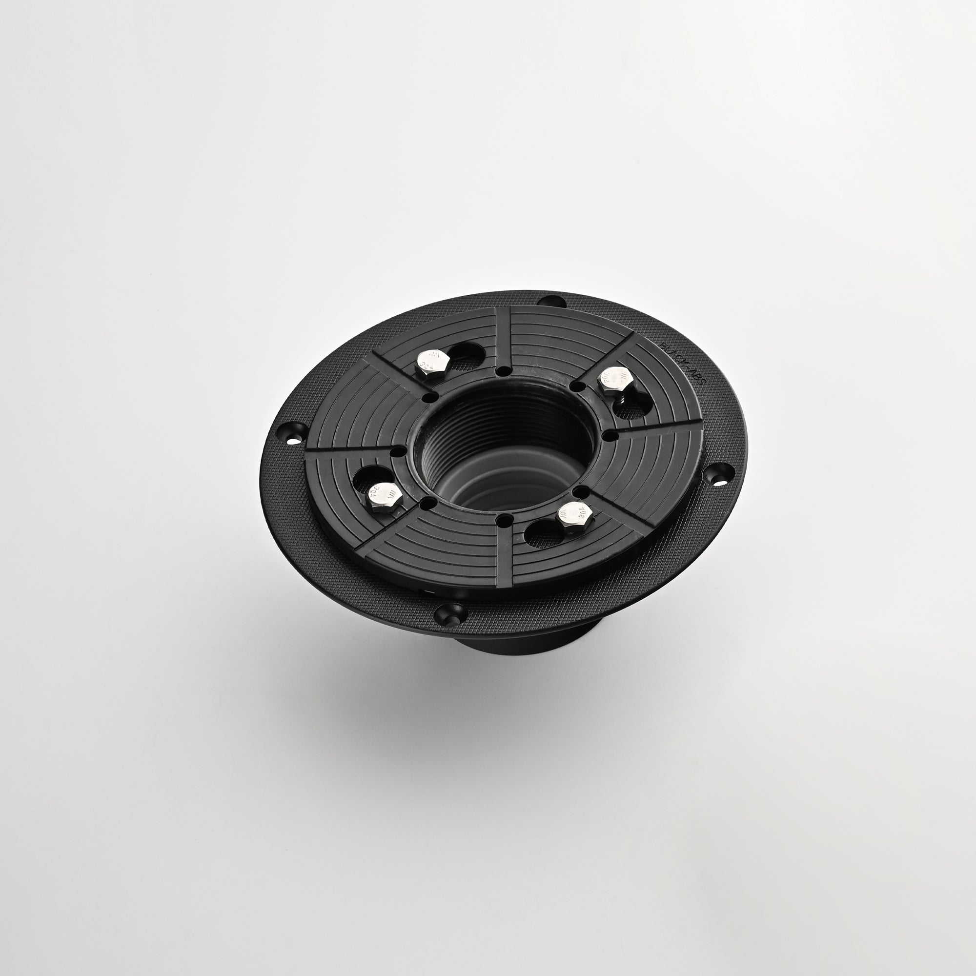 Shower Drain Base Flange, Without Rubber Joint, Suitable For Linear Shower Drain Installation, Shower Drain Accessories Matte Black Abs