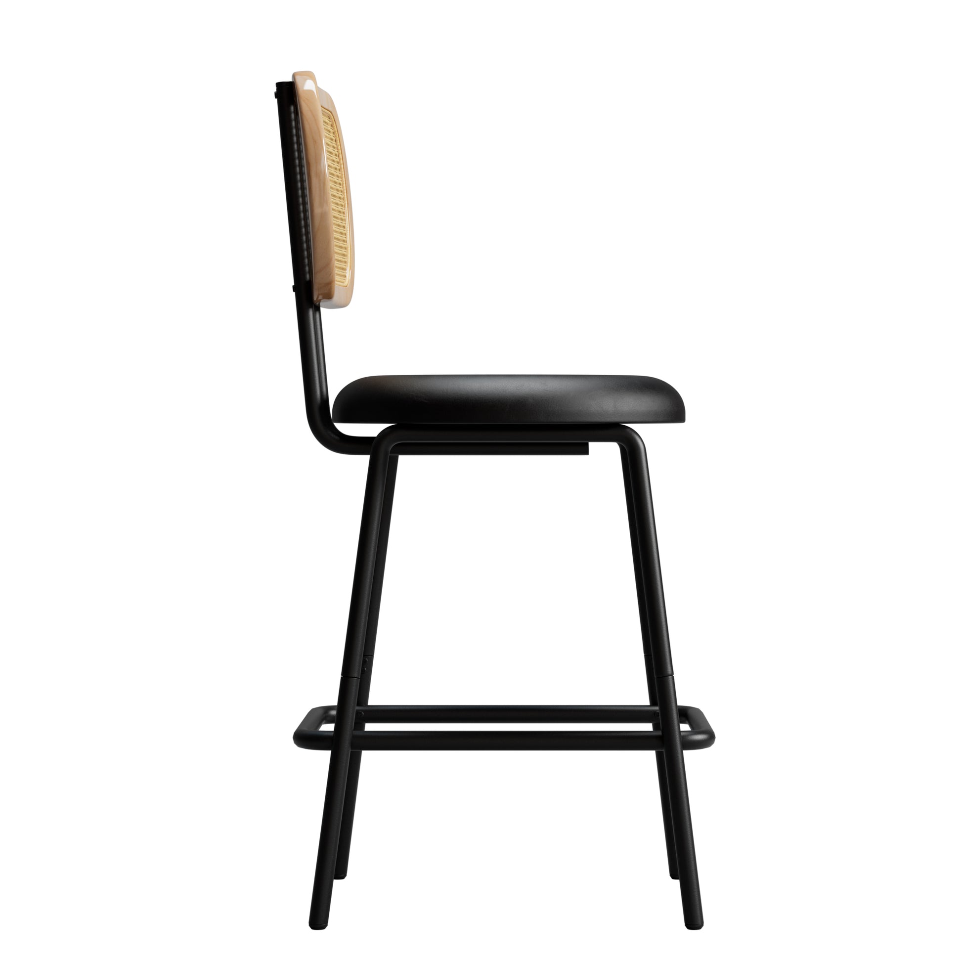 Rattan Bar Stool, Indoor Leather Bar Stools Set