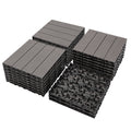 Wood Plastic Composite Deck Tiles Set Of 20, Sustainable Fsc Composite Decking Resist Rust, Water, Weather, Easy To Diy & Maintain, Ideal For Patios, Balconies, Rooftops, Light Gray Light Gray Wood Plastic