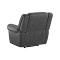 Ferrar Gray Gliding Recliner Gray Foam Solid Wood