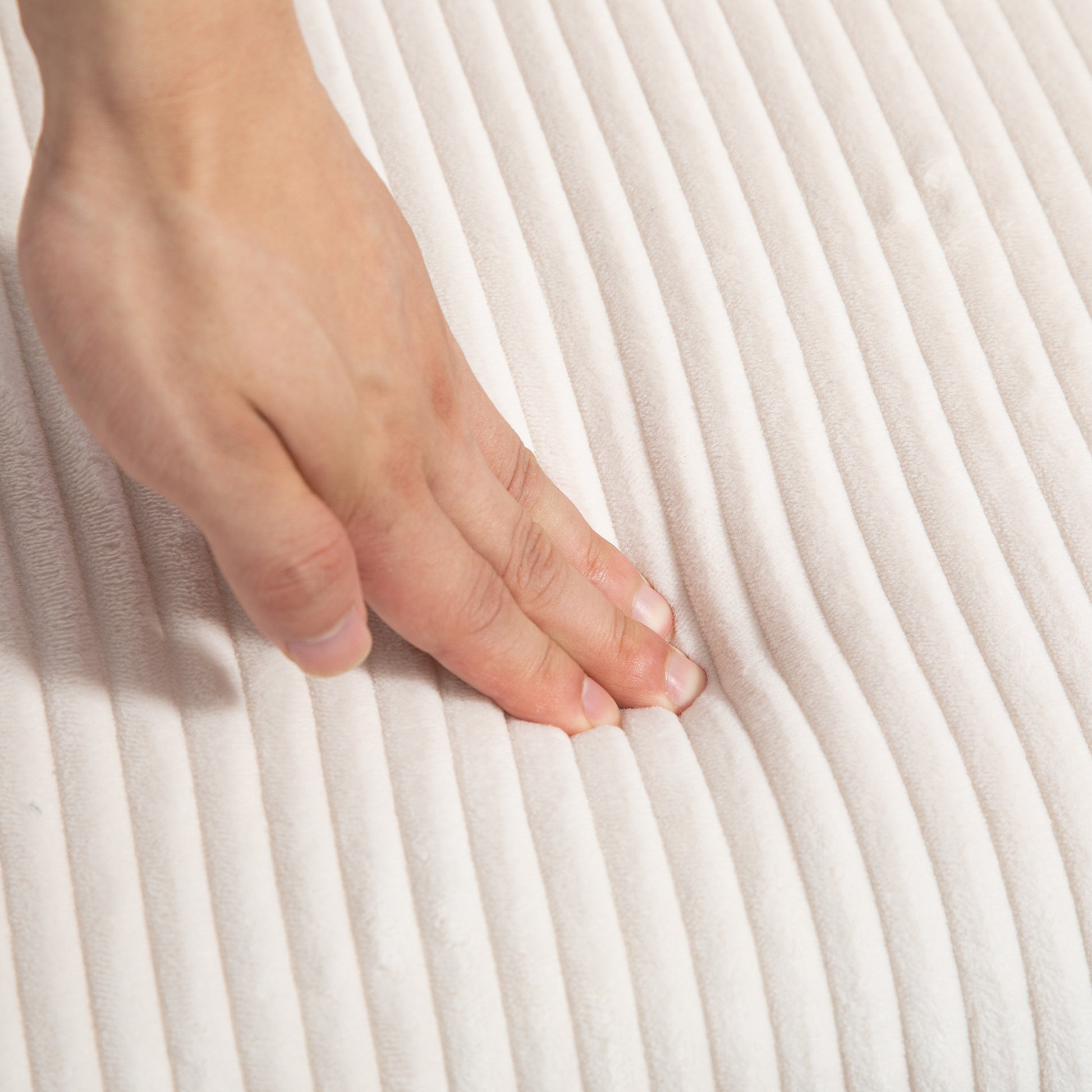 Jiada Upholstered Swivel Glider.Flannel Fabric.Rocking Chair For Nursery In Beige.Modern Style One Left Bag Beige Primary Living Space Foam Fabric Metal