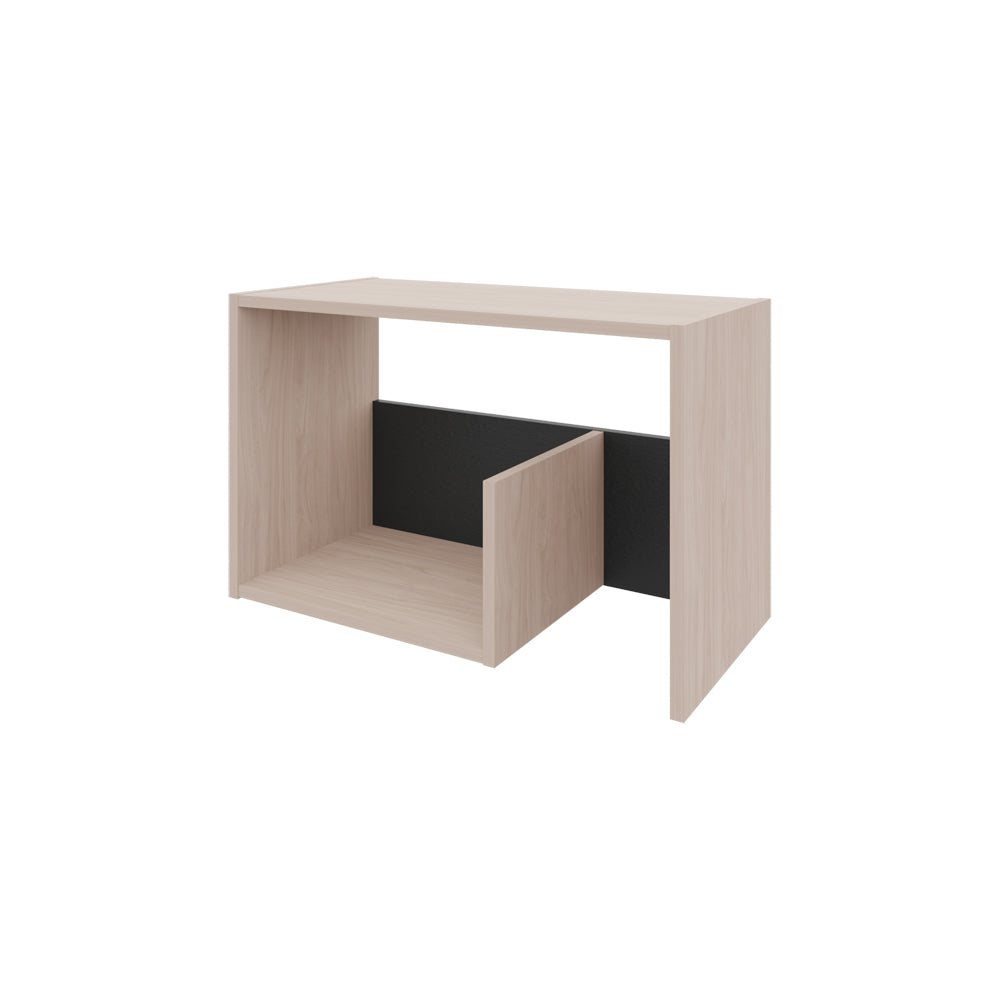 Side Table Sallis, Living Room, Pearl Black Multi Particle Board Engineered Wood