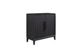 Peppercorn Bar Cabinet Black Solid Wood Mdf