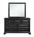 Rex Black Dresser Black Solid Wood Mdf