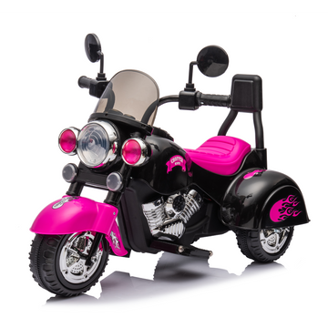 Kids Ride On Motorcycle Toy, 3 Wheel Chopper Motorbike With Led Colorful Headlights Horn, Pink 6V Battery Powered Riding On Electric Harley Motorcycle For Boys Girls Pink Plastic