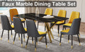 Large Modern Minimalist Rectangular Dining Table With 0.39 