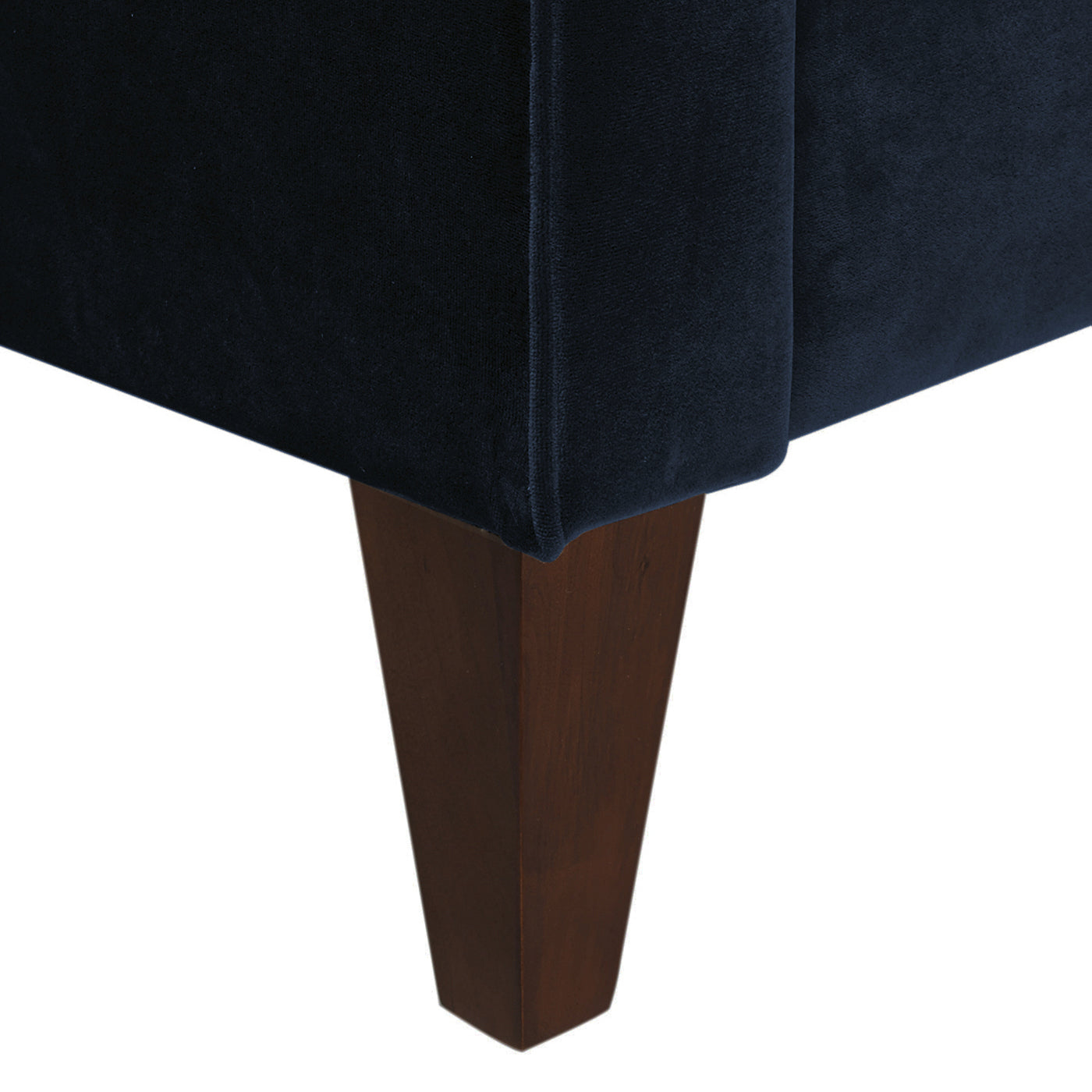 Jack 84" Modern Tuxedo Tufted Sofa, Dark Navy Blue Performance Velvet Dark Navy Foam Velvet 3 Seat