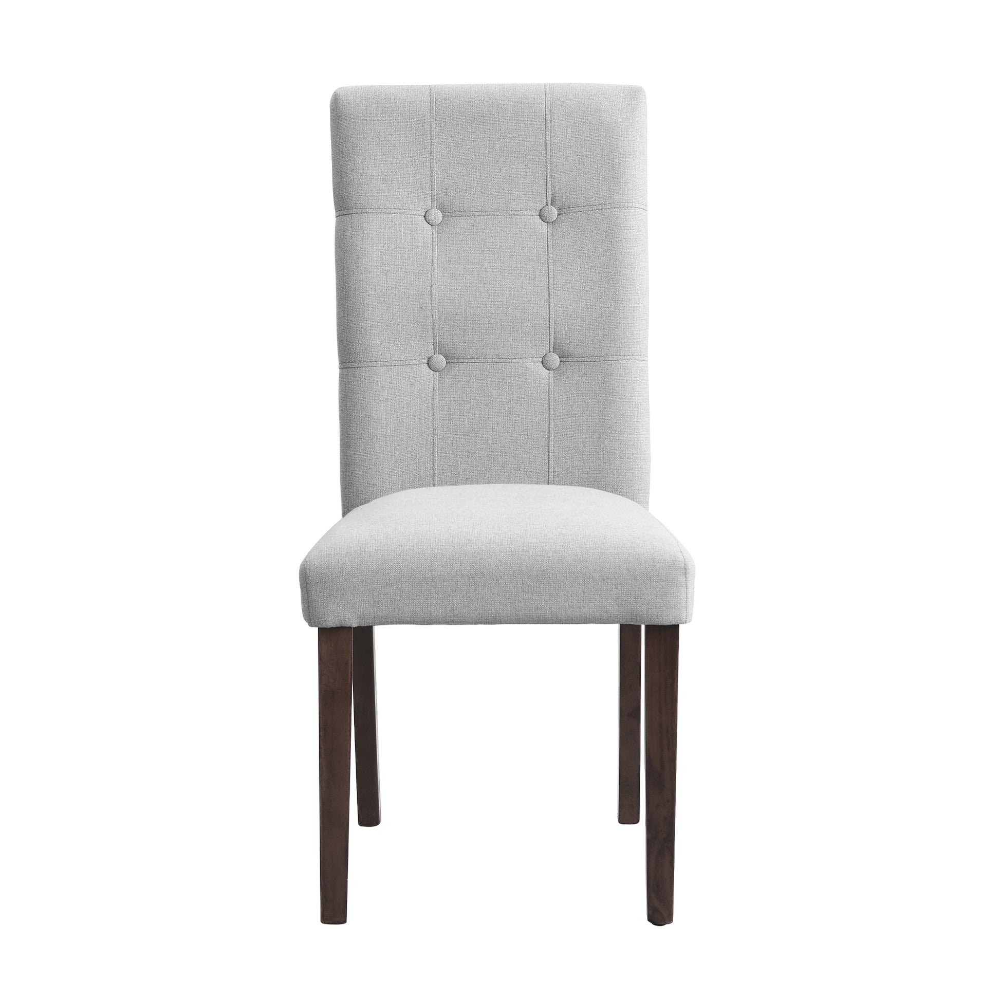 Linen Tufted Dining Room Chairs Set Of 6, Accent Diner Chairs Upholstered Fabric Side Stylish Kitchen Chairs With Solid Wood Legs And Padded Seat Gray Gray Espresso American Design,Classic,Mid Century Modern Wood Fabric