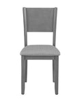 Dining Chairs Set For 4,Kitchen Chair With Padded Seat, Side Chair For Dining Room, Gray Gray Foam Rubber Wood