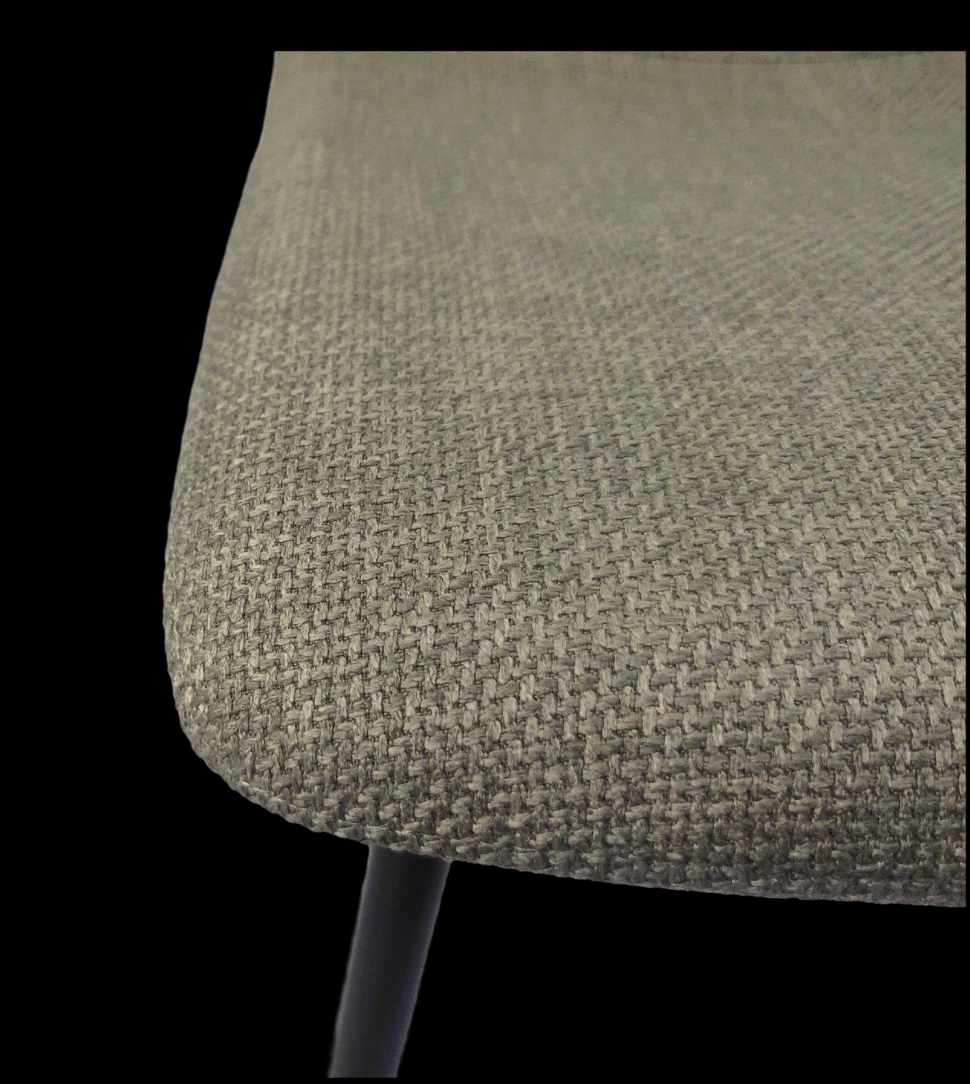 Dining Chairs Set Of 4,Modern Kitchen Dining Room Chairs,Upholstered Dining Accent Chairs In Linen Cushion Seat And Sturdy Black Metal Legs Grey Light Gray Foam Linen