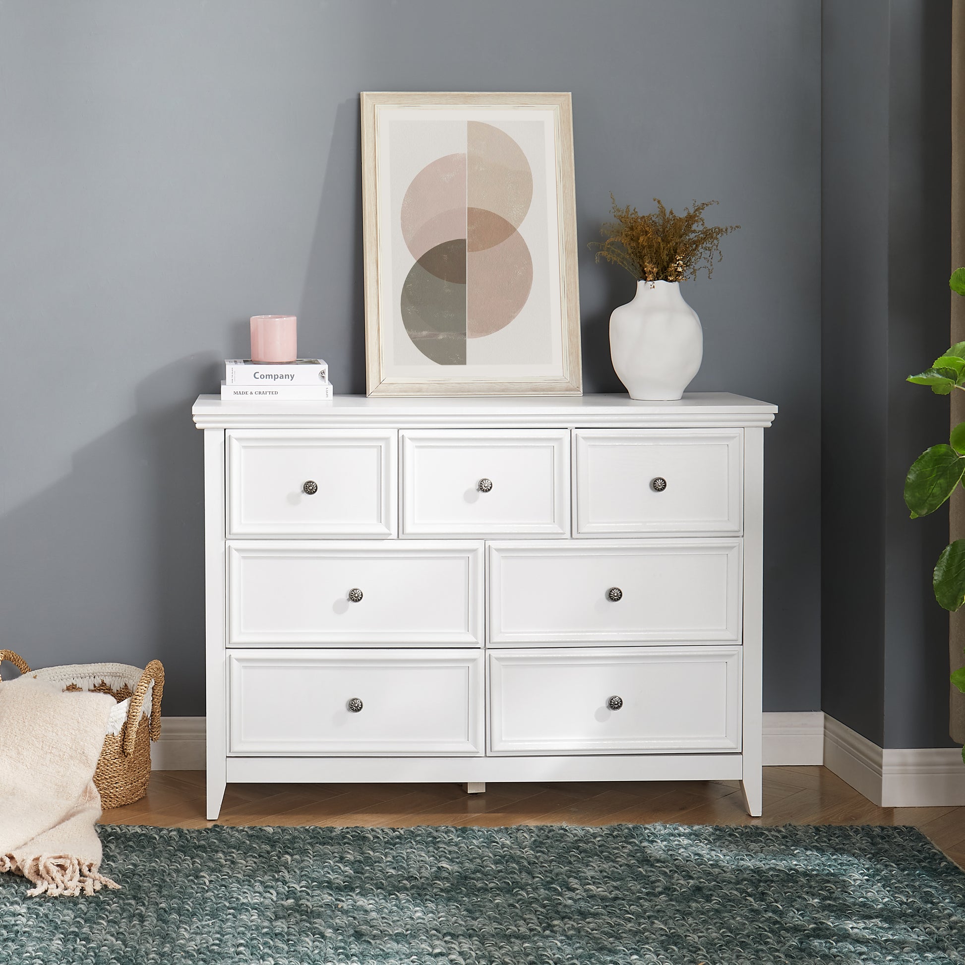 Modern 7 Drawers Dresser 7 Drawers Cabinet,Chest Of Drawers Closet Organizers And Storage Clothes Storage Drawers Cabinet For Living Room, Farmhouse Modern 7 Drawers Dresser 7 Drawers Cabinet,Chest Of Drawers Closet Organizers And Storage Clothes Storage Drawers Cabinet For Living Room, Farmhouse
