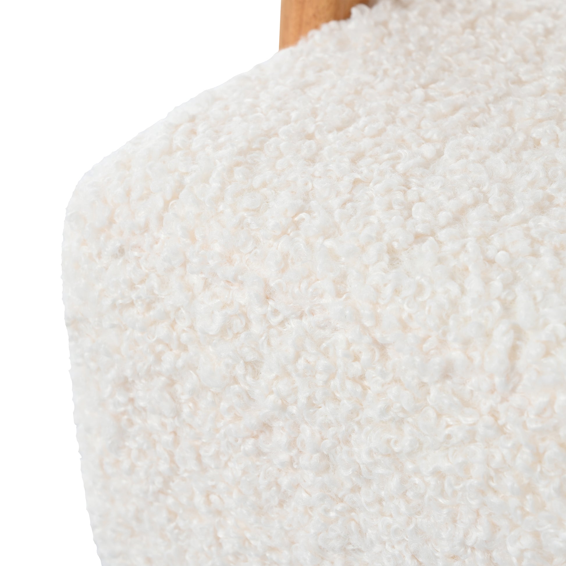 Mid Century Modern Barrel Accent Chair, Upholstered Kitchen & Dining Room Chairs With Arms, Teddy Velvet Boucle Accent Chairs Side Chairs For Kitchen Living Room Bedroom, White White Teddy