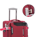 Softside Upright Luggage Set Expandable, Lightweight,4 Piece 20 24 28 32 Claret Red Fabric