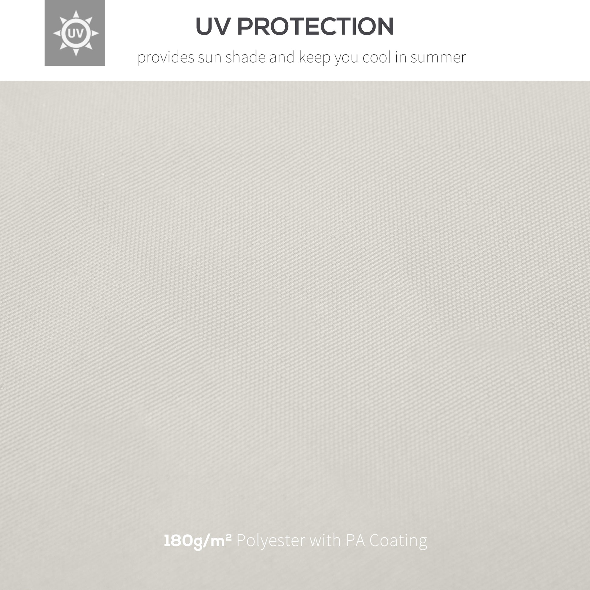 Outsunny 9.8' X 9.8' Gazebo Replacement Canopy, 2 Tier Top Uv Cover For 9.84' X 9.84' Outdoor Gazebo Models 01 0153 & 100100 076, Cream White Top Only White Polyester