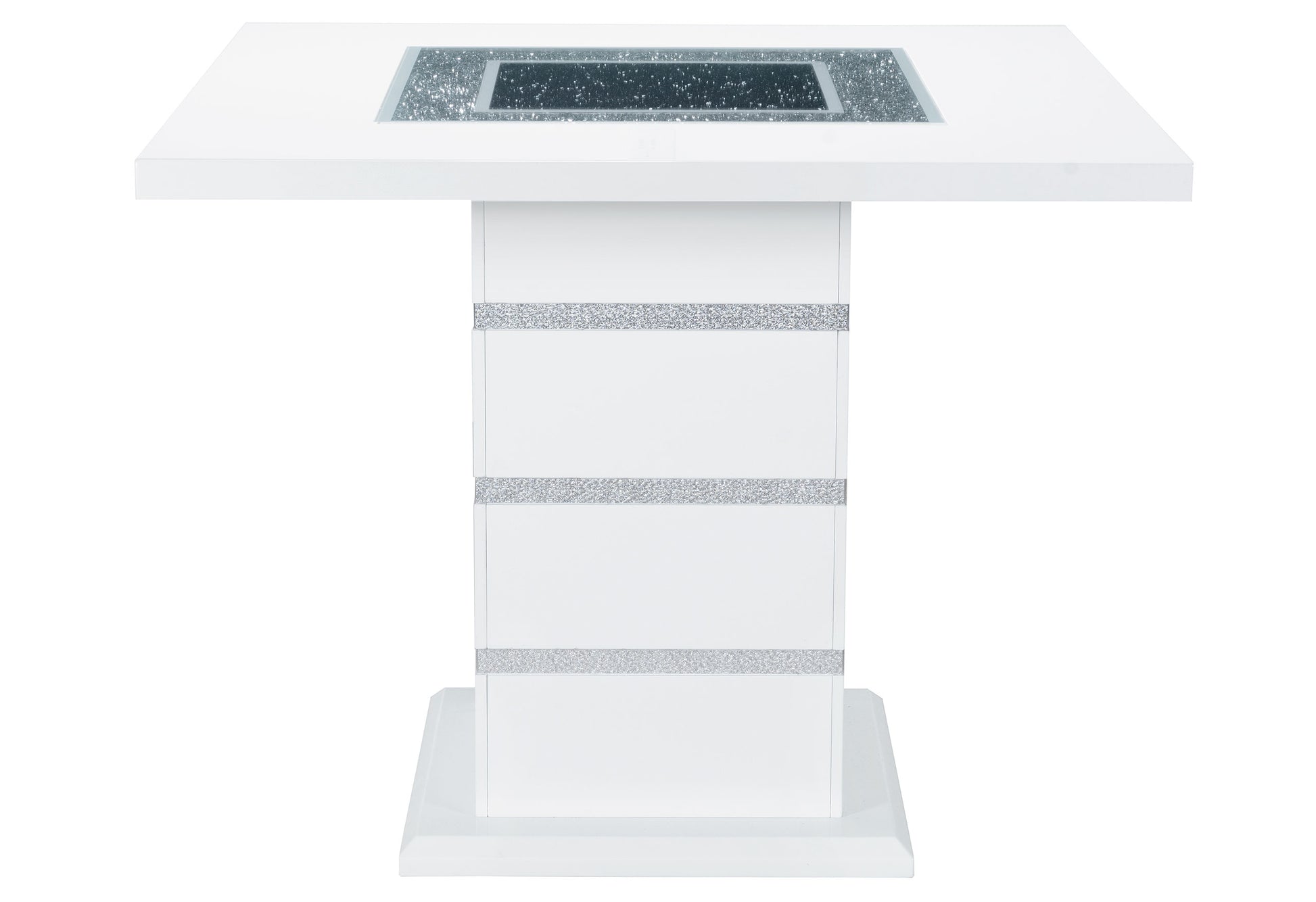 Ariya White Bar Table White Rubber Wood