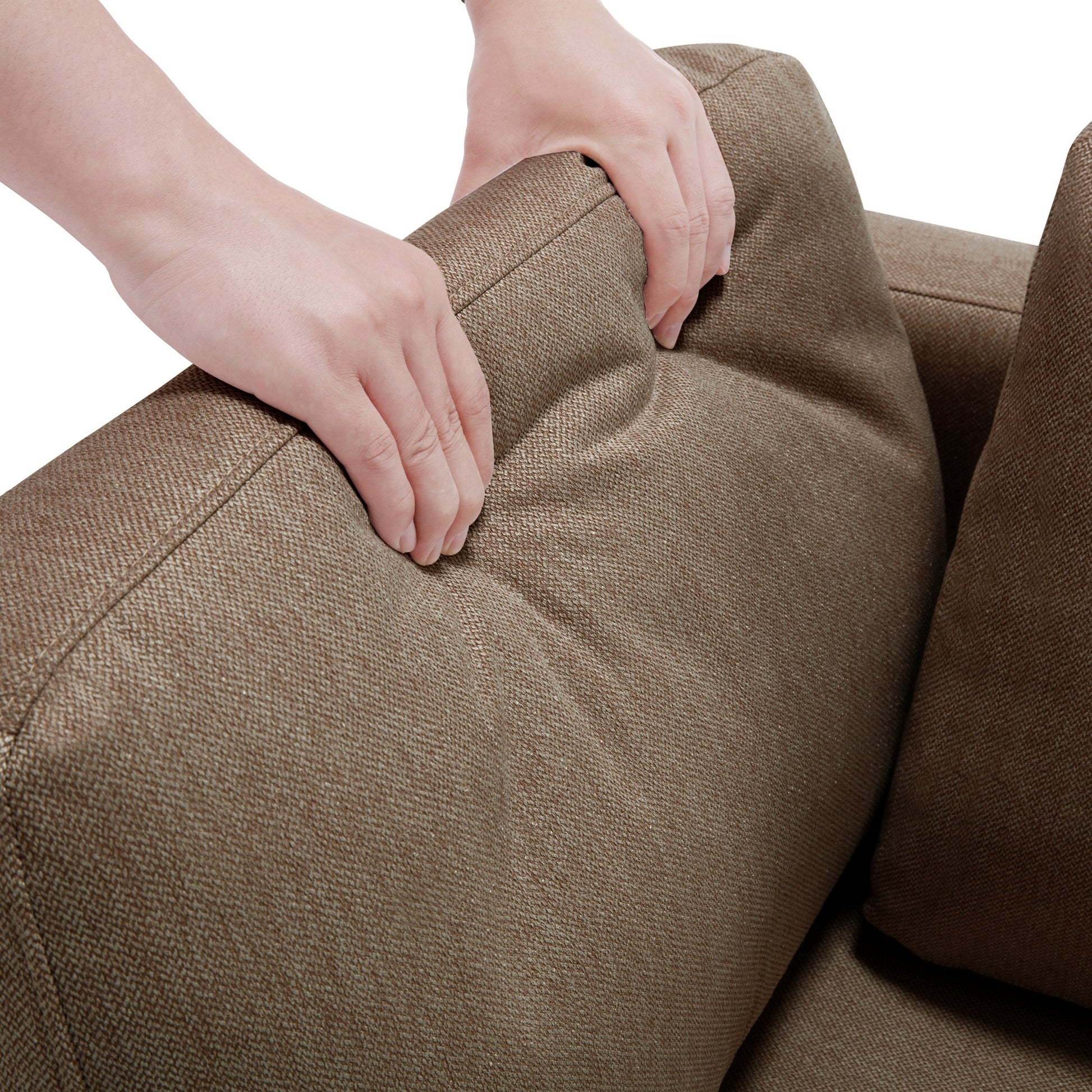 Modular Sectional Sofa With Storage Seat Oversized U Shaped Couch With Reversible Chaise Sofa Set With Ottoman,Ultimate Comfort 6 8 Seater Couches With Adjustable Arms And Backs For Living Room Brown Brown Polyester 6 Seat