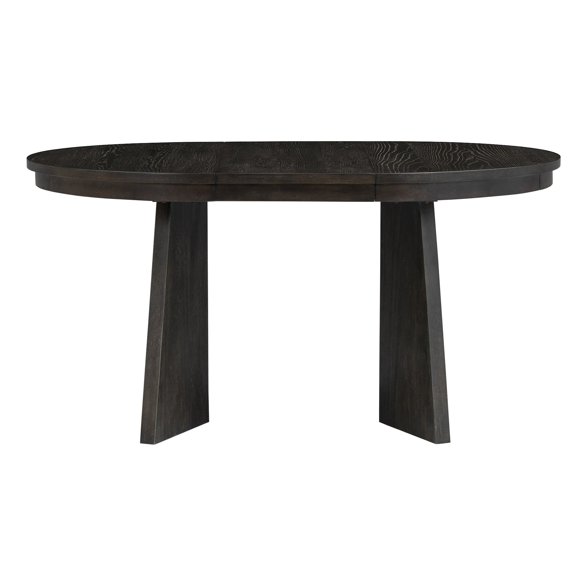 5 Piece Retro Functional Dining Set With 1 Extendable Dining Table And 4 Upholstered Chairs With Rattan Backrests For Dining Room And Kitchen Espresso Espresso Solid Wood Mdf