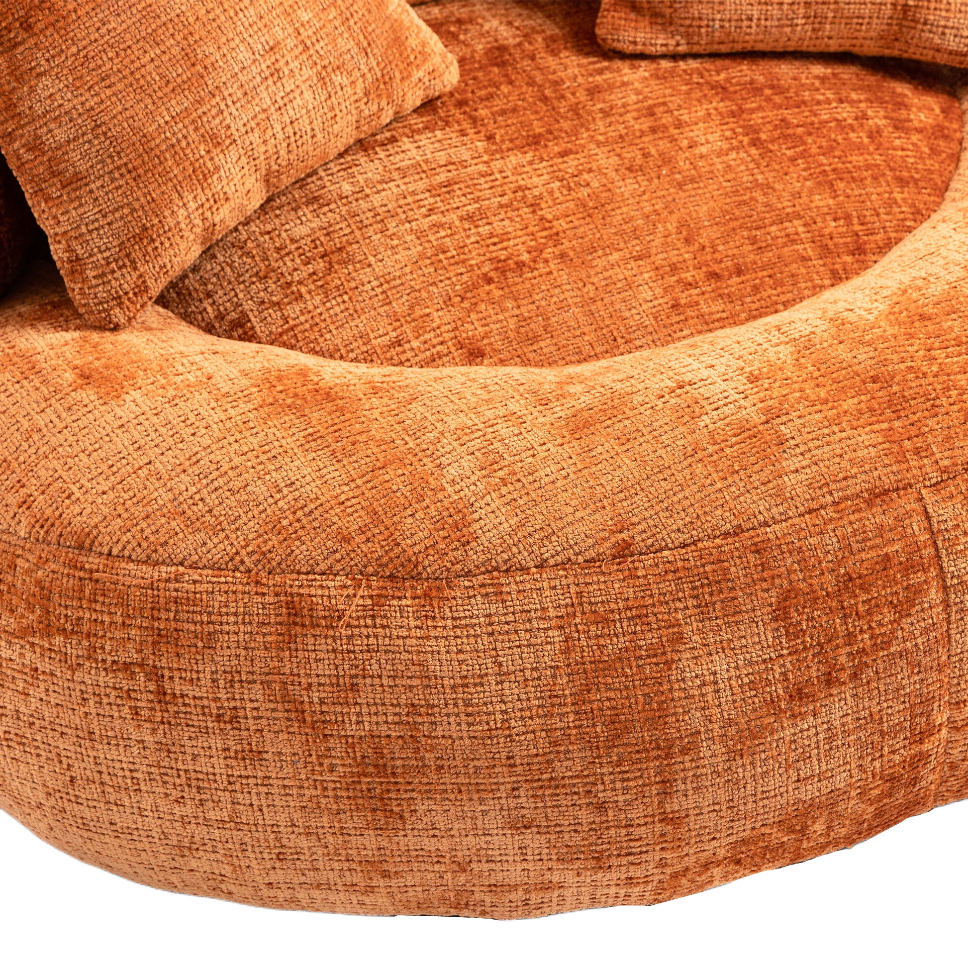 Coolmore Lazy Sofa Durable Comfort Lounger High Back Bean Bag Chair Couch With Three Pillows For Adults And Kids, Indoor & Outdoor, Single Gaming Sofa Chair For Bedroom,Office Orange Chenille Orange Foam Chenille 1 Seat