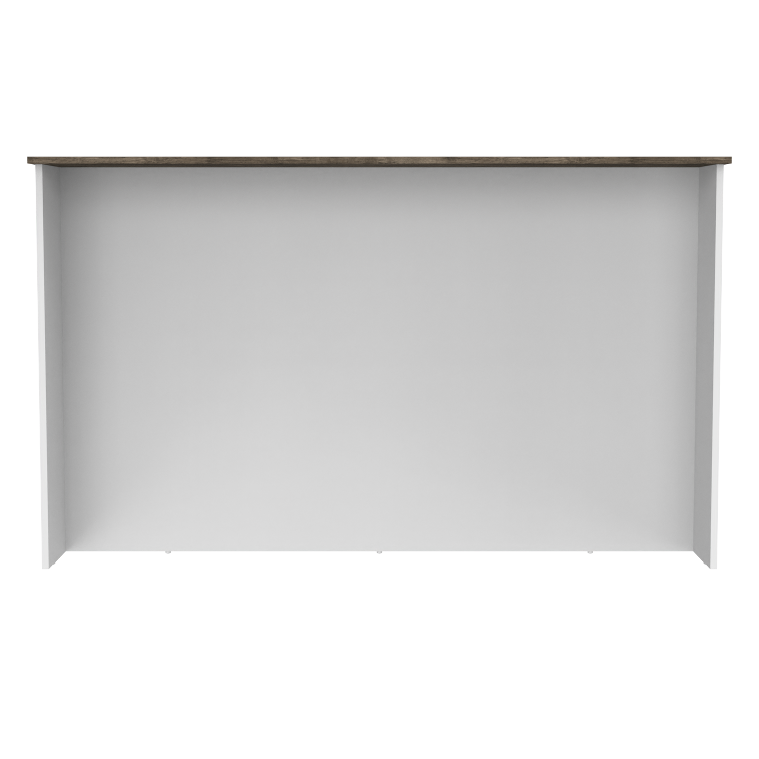 Ginger Kitchen Island, Three Open Shelves, Two Cabinets White Dark Brown Multicolor Dining Room Modern Rectangular Stationary Kitchen Islands Particle Board Particle Board Medium 40 55In